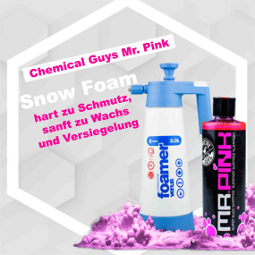 Set Chemical Guys Mr. Pink Shampoo mit Drucksprüher