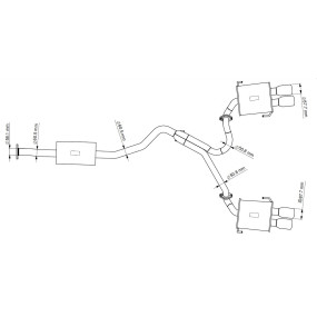 Système d'échappement 5zigen Subaru WRX STI GV 2.5 L