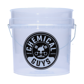 Chemical Guys Auto Wascheimer Transparent mit Logo 19 Liter