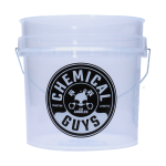 Chemical Guys Auto Wascheimer Transparent mit Logo 19 Liter