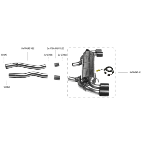 Système d'échappement Bastuck BMW 2er M240I G42 3.0 L 3.0 L