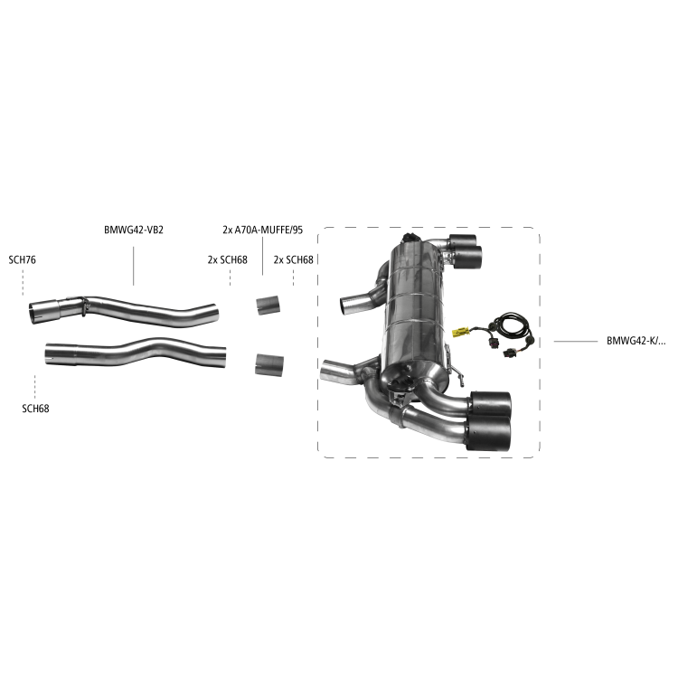 Bastuck Auspuffanlage BMW 2er M240I G42 3.0 L